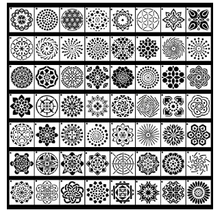 56 Pack Mandala Dot Painting Templates Stencils